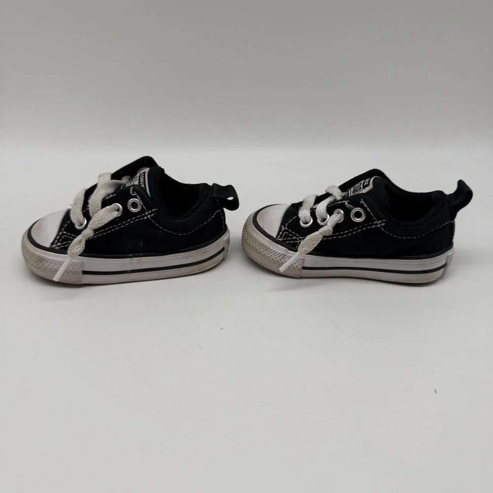 Converse Chuck Taylor‎ All Star Infant Size 3 Black Low Top Sneakers A01699F